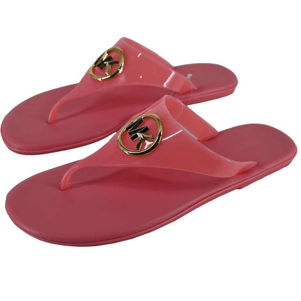 Michael Kors Women's Carmen PVC Jelly Thong Sandal - Picture 2 of 4
